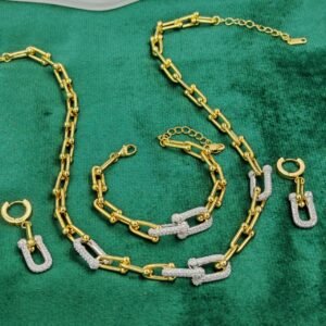 Parure tiffany 4piece classe elegante, bijou algerie DZ