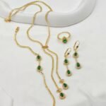 Parure Émeraude Élégance 4 Pièces