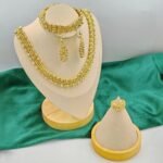 Parure 4 piece doré en algerie, bijouterie en ligne algerienne a proximité