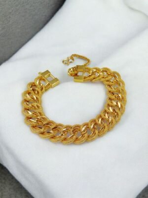 Bracelet Gourmette Américaine Dorée