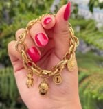 Gourmette Bibelot Charms Dorés